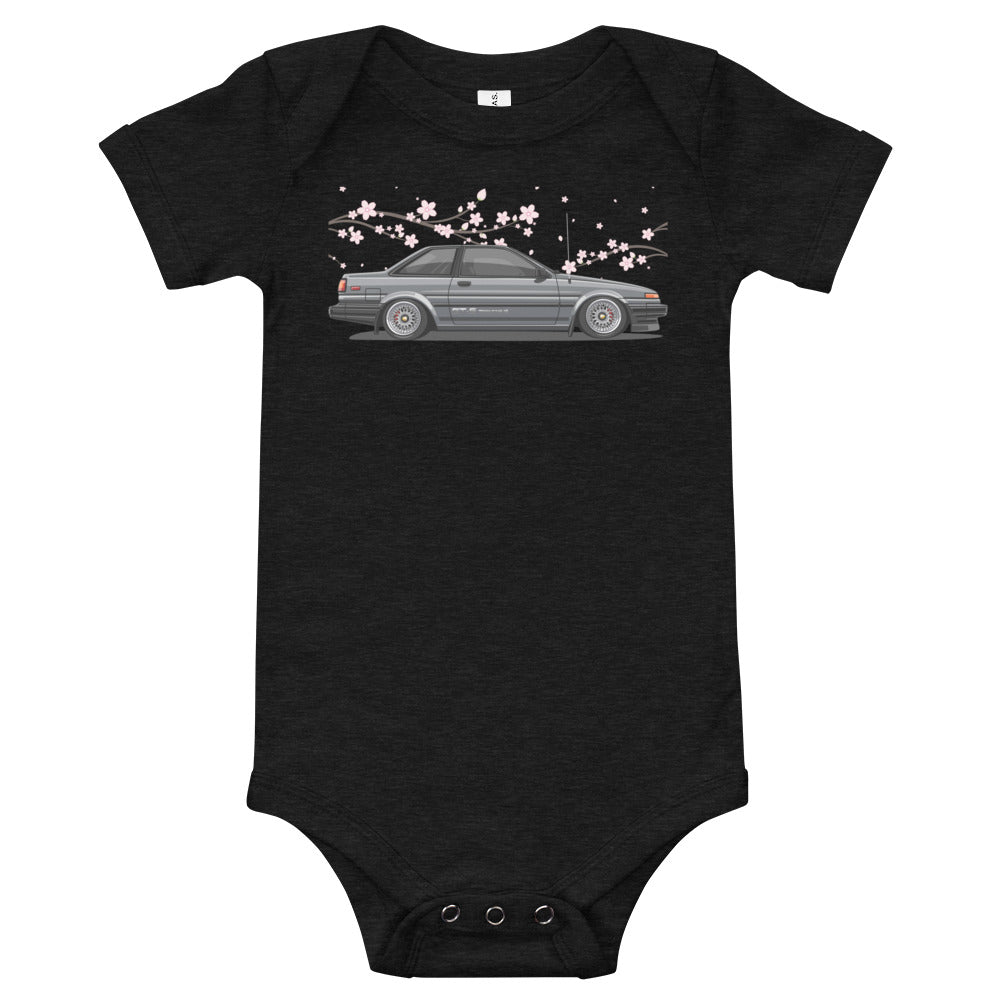 JDM Hachiroku AE86 Levin Cherry Blossom Coupe Baby Onesie
